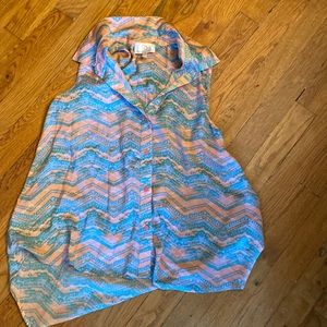 Fun printed collective concept tank blouse